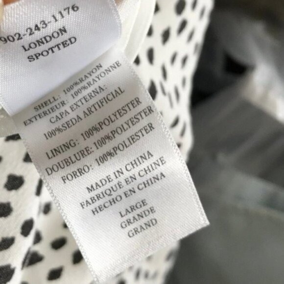 Rails White London Spotted Midi Skirt NWT Large - Picture 11 of 11